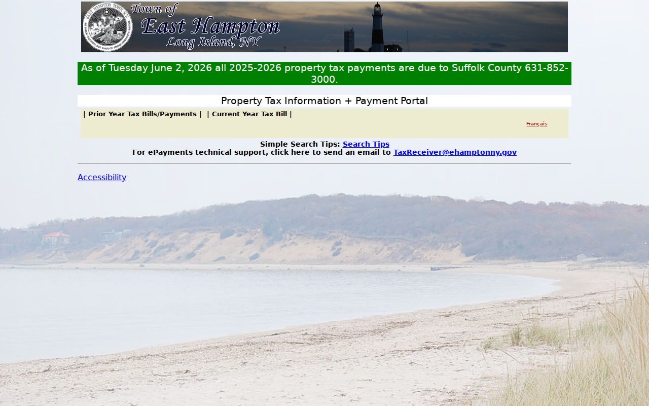 Town of East Hampton residents directory eGov address and tax-map search