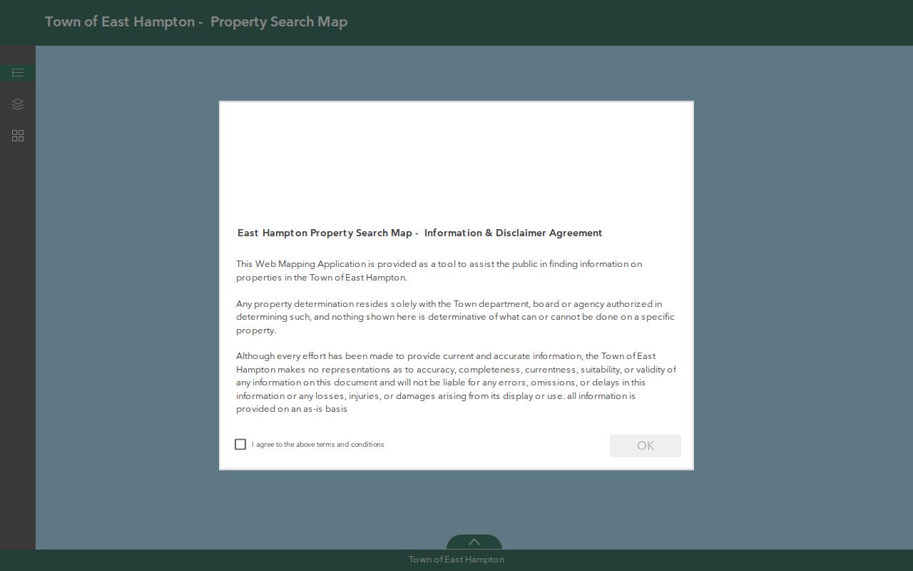 Town of East Hampton street directory property-search ArcGIS Experience