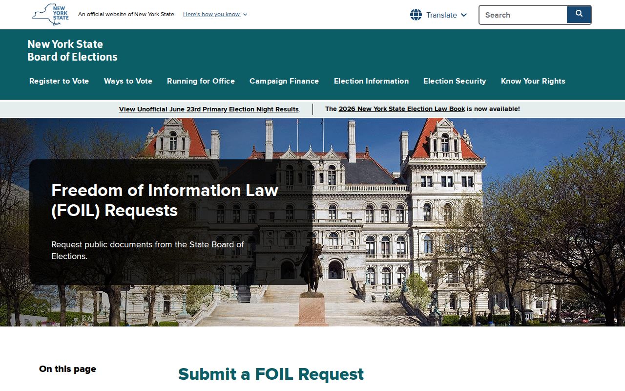 Town of East Hampton ZIP code directory New York voter-data FOIL instructions
